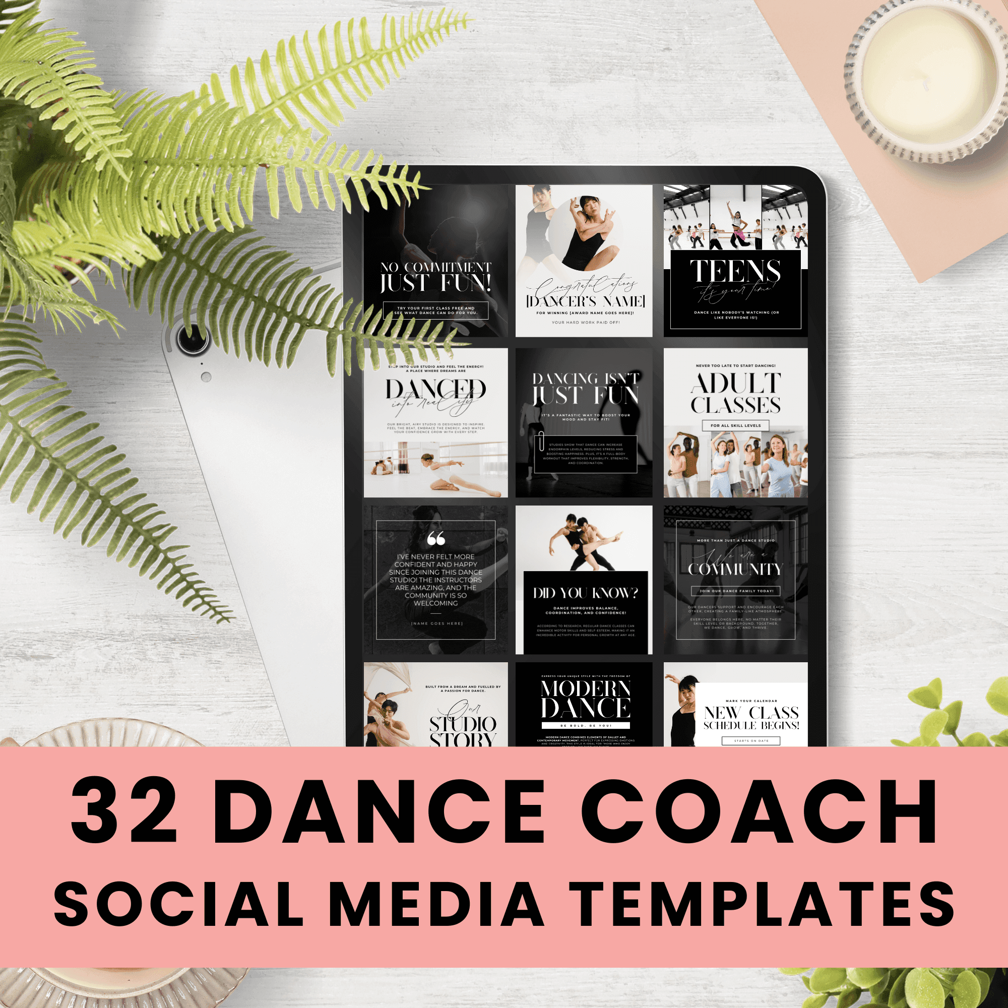 32 Dance Coach Social Media Templates